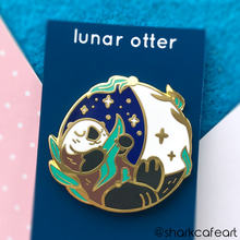 Load image into Gallery viewer, Lunar Otter Pin (FLAWED)