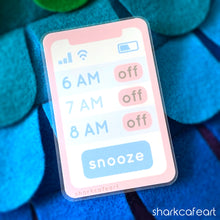 Load image into Gallery viewer, Snooze Phone CLEAR Sticker